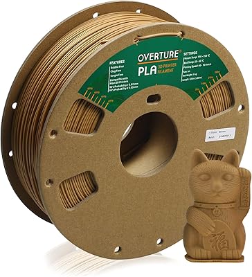 Bobine de filament pla mat overshore de 175 mm bobine 1 kg