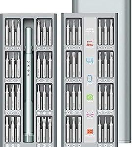JEU DE MINI TOURNEVIS TORX MAGNÉTIQUES DELI PRECISION, 48 EN 1 AVEC DOUILLE