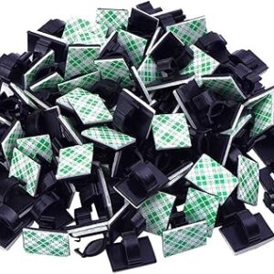 Diagtree 100 pièces serre-câbles adhésifs, support de cordon multifonctionnel amélioré, clip d'organisation de câbles pour voiture, bureau, maison, organisateur de câbles (noir). Des économies substantielles vous attendent sur Diaytar