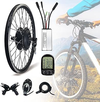 Kit de conversion de vélo électrique 24 pouces, kit de traction avant pour vélo électrique 36v 250w avec contrôleur/lcd/pas, vitesse 25-28 km/h, pour pneus 24x1,95/100 mm. Plus de choix, moins de dépenses avec Diaytar
