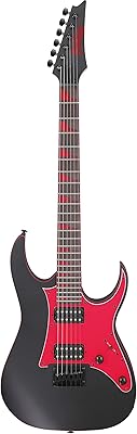 Guitare électrique solid body 6 cordes e-bans grg, droite, noir mat, complète (grg131dxbkf)