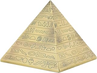 Cendrier de tapis cendrier de patio extérieur avec couvercle pyramide sculptée en métal