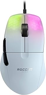Souris de jeu pour ordinateur rockat con pro, conception ergonomique et légère, commutateur