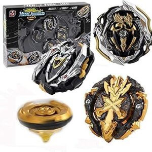 Ensemble de 4 gyroscopes burst, lanceur d'accélérateur en métal 4d fusion masters avec base d'arène, excellent jouet pour les enfants. Diaytar Sénégal : Parce que chaque FCFA compte