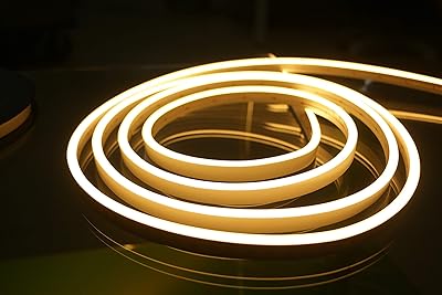 Lumière led néon perlite, en silicone, en forme de corde, fonctionnant avec un courant