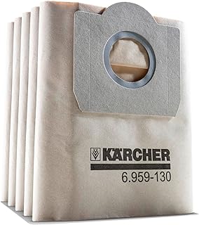 Sacs filtrants en laine pour aspirateurs karcher wdsa, paquet de 5
