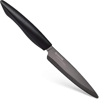Couteau à tibia en céramique noire kyocera, noir, 11 cm, ky-zk-110-bk