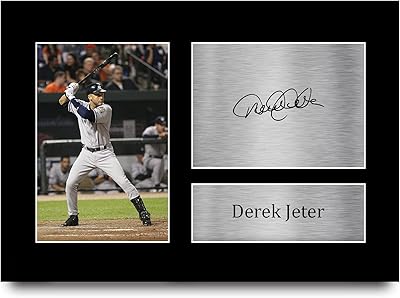 Hwc trading impression photo autographe impression photo autographe a4 derek jeter fans