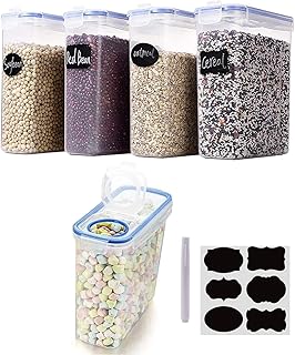 Récipients de stockage de céréales et d'aliments secs, organisateur de rangement de cuisine