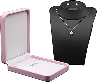 Ensemble de bijoux de mariage tekyoji, boîte en velours pour présenter des colliers