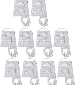 Ensemble de sacs nettoyants détox à café jetables en silicone transparent avec tuyau pour femmes et hommes, paquet de 10 1000 ml. Votre satisfaction, notre priorité chez Diaytar