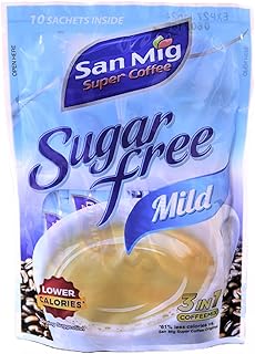 Café instantané 3 en 1 sans sucre san miguel 10×7g