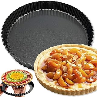 Moule à tarte antiadhésif de 9 pouces avec fond amovible pour crêpes crêpes