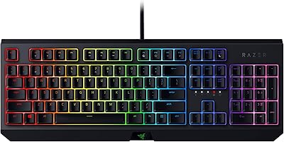 Clavier de jeu mécanique razer black widow : commutateurs mécaniques verts, fonctionnement tactile