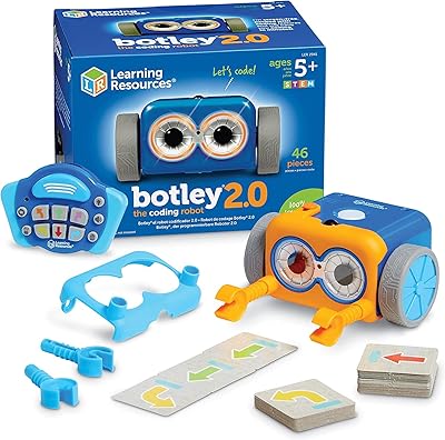 Learning resources coding robot 2.0-46 pièces de bottle robot de codage pour enfants