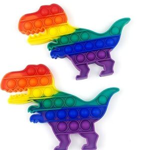 2pcs pop it fidget dinosaur popper toys, anti-pression squeeze pop rainbow dinosaur fidgets silicone sensory toys soulager l'anxiété pour les enfants adultes. Profitez des meilleurs deals du Sénégal sur Diaytar