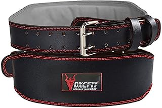 Ceinture d'haltérophilie en cuir véritable dxft de gymnastique pour hommes et femmes