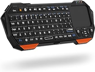 Mini clavier bluetooth portable sans fil fosmon 23022kb avec pavé tactile intégré