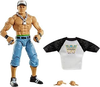 Wwe mattel toppix john cena elite figurine d'action de 6 pouces avec articulation
