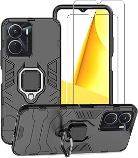 Zamoon coque de protection pour vivo y16 4g - y02s avec protecteur d'écran