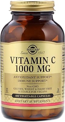 Solgar, vitamine c, 1 000 mg, 100 gélules végétariennes