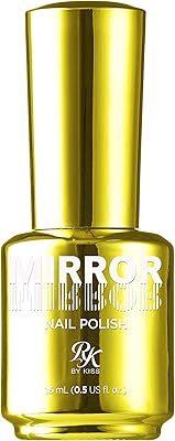 Vernis à ongles effet miroir ruby kisses, mep02 glorious, or, 15 ml