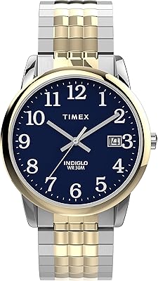 Montre timex easy reader 35 mm perfect fit - boîtier à cadran bleu