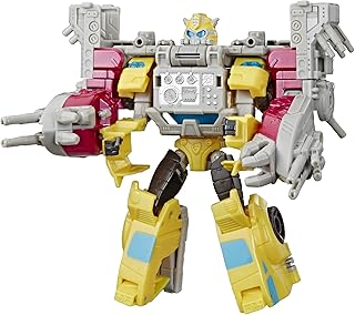 Figurine d'action transformers toys cyberverse spark armor bumblebee - se combine avec le véhicule