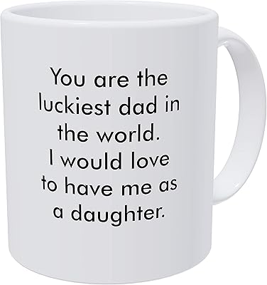 Tasse à café blanche amusante willcallyou tu es le papa le plus chanceux