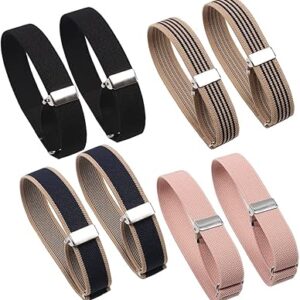 4 paires de brassards élastiques réglables et porte-manches de chemise, brassard antidérapant pour hommes et femmes mixtes, m, mélange de couleurs, m. Diaytar : Votre partenaire e-commerce au quotidien