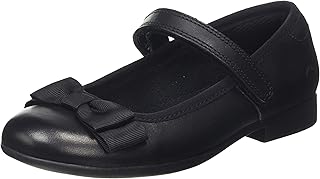 Ballerines plates clarks scala tap k pour filles, noir, 8 uk child