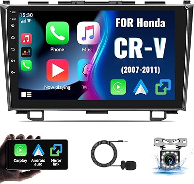 Autoradio pour honda cr-v 2007-2011 radio, lecteur mp5 avec apple carplay android auto