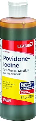 Solution de préparation leader 10 % de povidone iodée usp nettoyant antiseptique