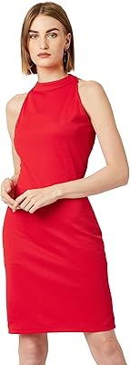 Robe courte en polyester pour femme (moss19d14-02-183)