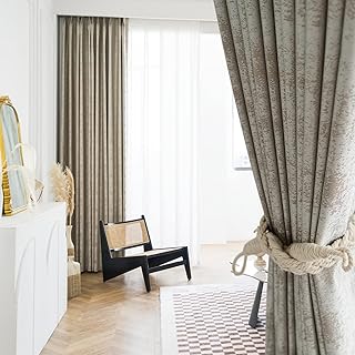 Rideaux occultants blancs pour chambre à coucher, rideaux anti-bruit et pare-soleil pour salon