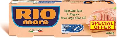 Thon bio rio mare à l'huile d'olive biologique - 65g x 3