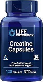 Capsules de créatine life extension - pour une performance musculaire saine - pilules