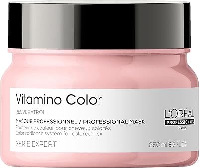 L'oréal professionnel vitamino color hair mask de serie expert, rehausse l'éclat et la brillance,