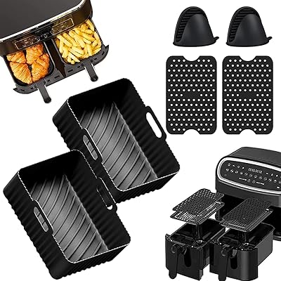 Grands accessoires pour friteuse à air ninja af300uk af400uk, doublures de friteuse à