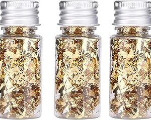 3 feuilles d'or comestibles, feuille d'or originale pour la cuisine, les gâteaux, le chocolat, le glaçage, la décoration, la santé et le spa (3 pièces d'or). Vos marques préférées à prix réduits sur Diaytar