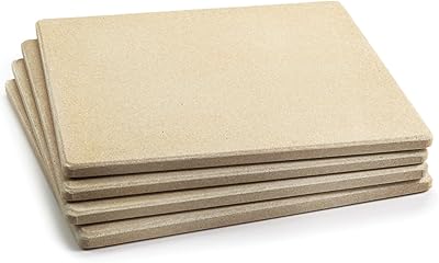 Assiette en pierre pour grill à pizza outset 76176, lot de 4