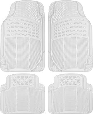 Tapis de sol avant et arrière en caoutchouc robustes bdk mt-654-cl pour suv