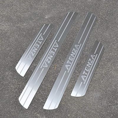4 pièces de seuil de porte en acier inoxydable pour mazda 6 atenza