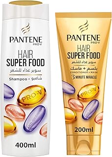 Shampooing superalimentaire aux antioxydants et lipides 400 ml et 3 minutes miracle conditioner