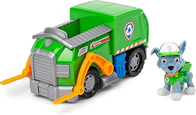 Jouet vhc en forme de camion de pompiers avec chien de sauvetage marshall