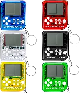 Porte-clés de jeu vidéo 6 pièces 6 couleurs, fournitures de fête de jeu