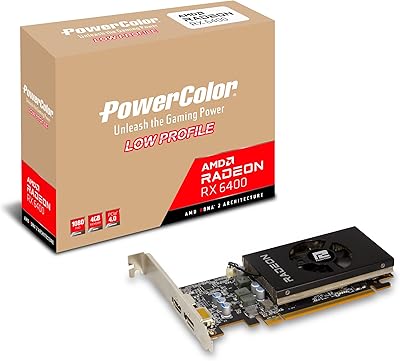 Carte graphique amd radeon rx 6400 à profil bas avec 4 go