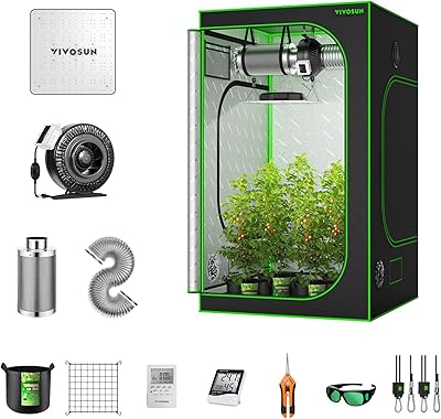 Système complet de tente de culture vivosun, 4 x 4 pieds. kit complet