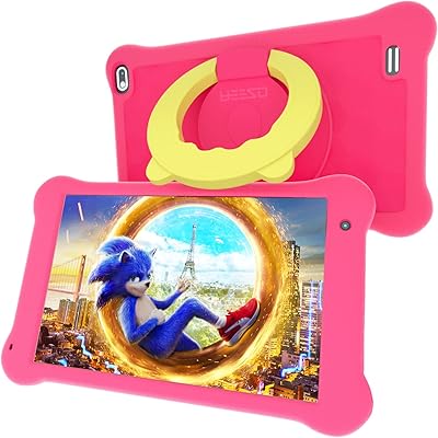 Tablette iso pour enfants, 7 pouces, wi-fi, android 10, écran fhd 1920x1200 ips