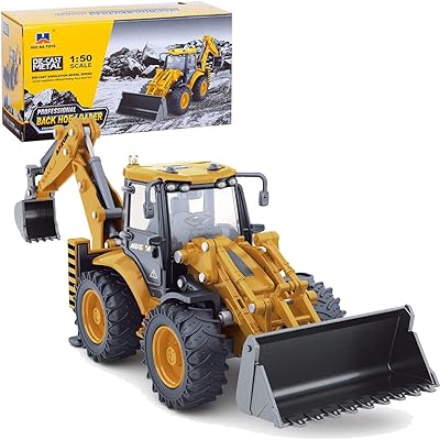 Jouet de chargeuse-pelleteuse - jouets de véhicule de construction en métal robuste à